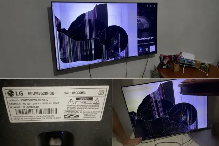 Televisão para retirar peças LG 65 polegadas