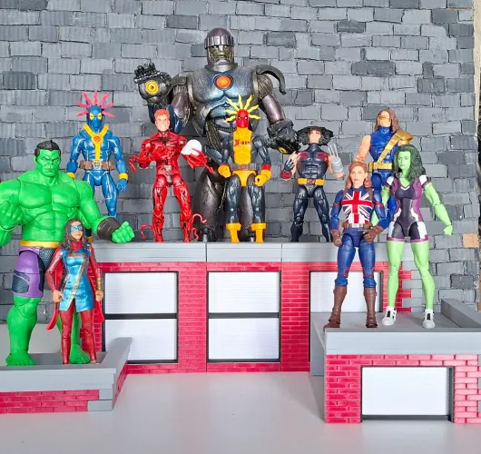 Marvel Legends Cidade Diorama Predio para Homem Aranha Demolidor Batman gotham