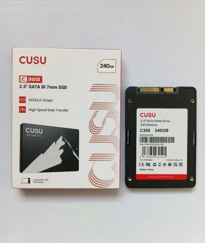 SSD CUSU C300 240GB 2.5" SATA III 6Gbps - Novo na Caixa