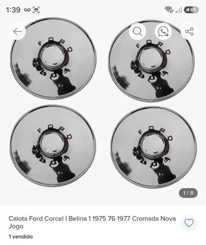 Calota ford corcel 1 belina 1 1975 a 1977
