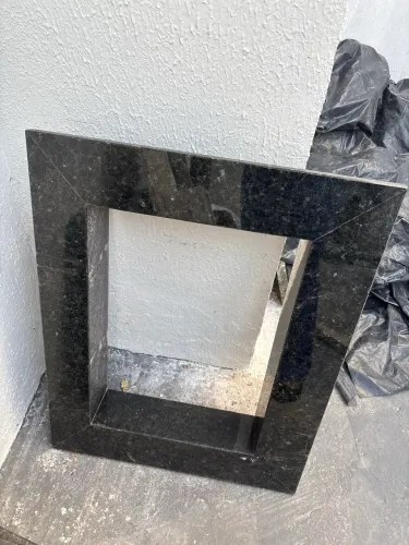 Suporte de mármore para churrasqueira