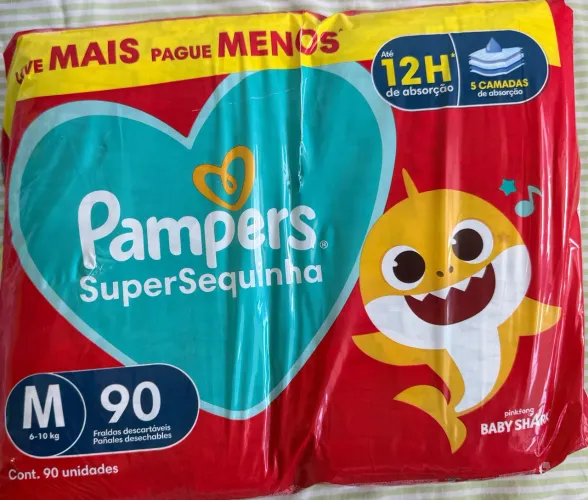 Pampers Supersequinha M - Fita