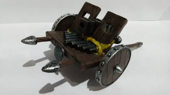 Brinquedo antigo carro medieval Papo 2006