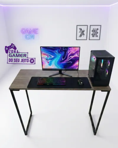 Mesa de Escritório NOVA Escrivaninha Industrial Multiuso para Notebook Computador Estudo