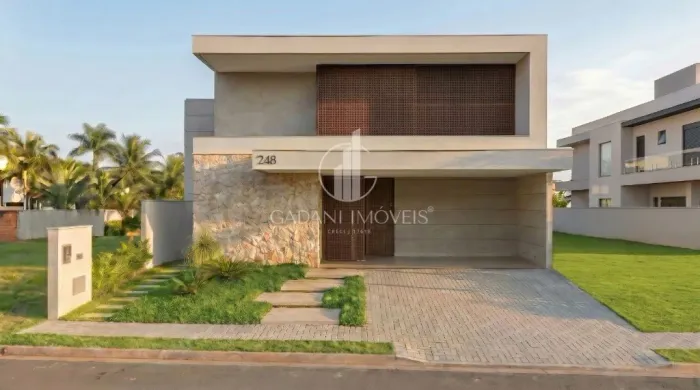 CASA DE ALTO PADRÃO COM 4 SUITES À VENDA POR R$ 2.600.000,00 NO CONDOMÍNIO FECHADO AQUAREL