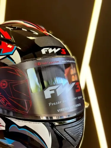 Capacete GTN Eagle Vermelho/Azul 60 