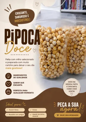 Pipoca caramelizada