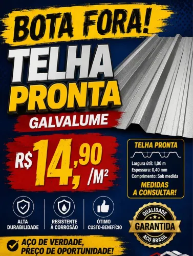 TELHA GALVALUME 
