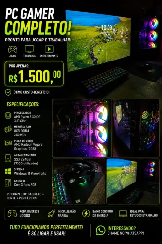 Computador gamer completo 
