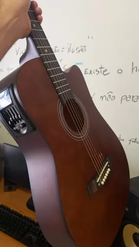 Violão corda de aço - novo