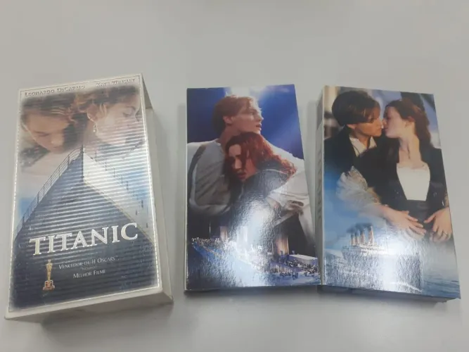 Fita dupla vhs Titanic dublado