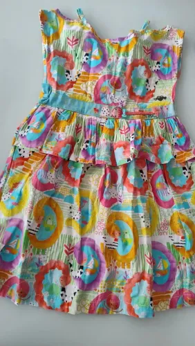 Vestido Tam 6 anos Alphabeto