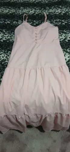 Vestido longo rosa 