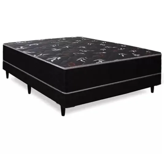 Cama box conjugada casal 138x188x43cm ortopédica colchão unificado