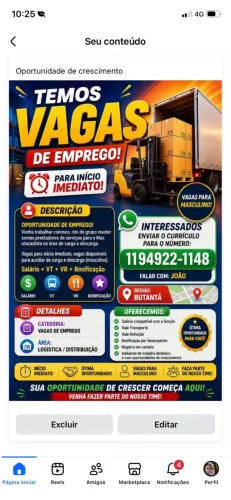 Vagas de emprego