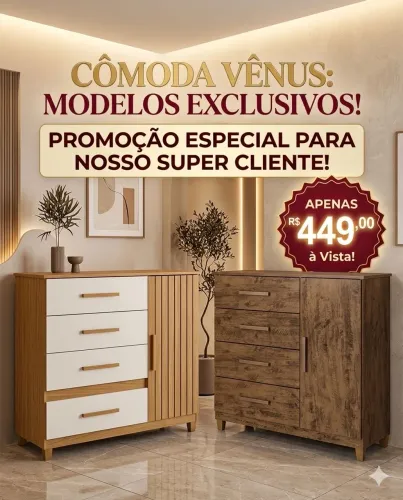 CÔMODA VÊNUS PROMOÇÃO 