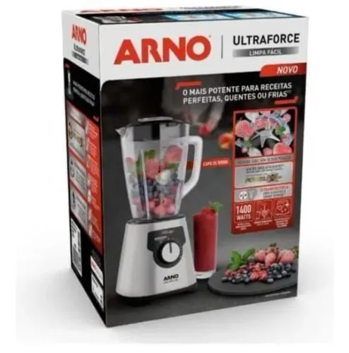 LIQUIDIFICADOR ARNO ULTRAFORCE INOX JARRA DE VIDRO
