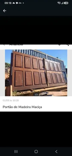 Portão madeira