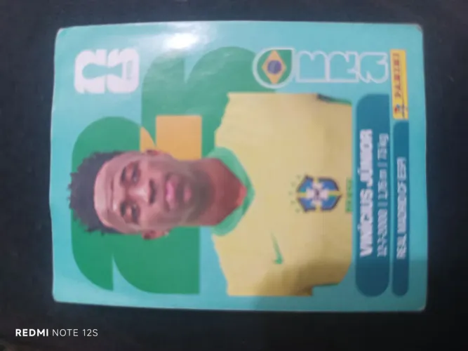 Figurinha do Vinicius Júnior,em perfeito estado