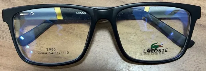 Óculos Lacoste Preto/Amarelo