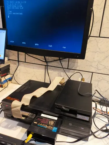 Drive de disquete externo DDX+ INTERFACE  para computadores MSX USADO NA CAIXA  