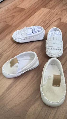 Lote sapatinhos bebê masculino 4 pares