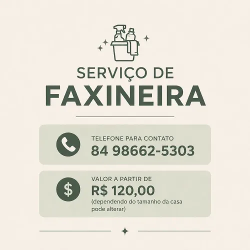 Serviço de faxina