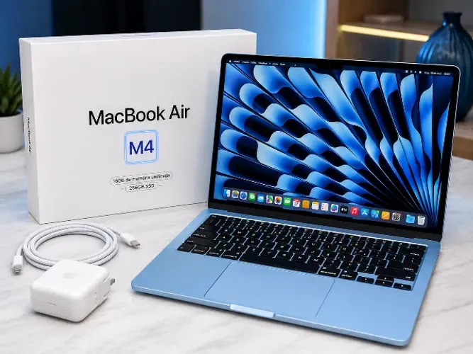 MacBook Air M4 16GB 256GB SSD Lacrado Nota Fiscal - cor SKYblue