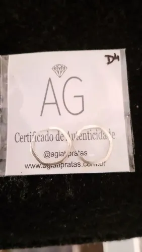 Argola d prata $35