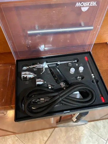 Kit de aerógrafo com gatilho e aerossol