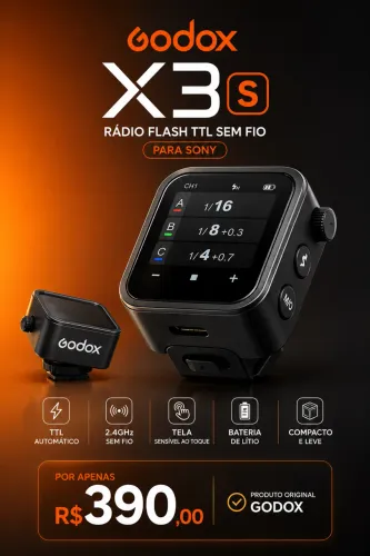 Rádio flash godox x3 S. Sony