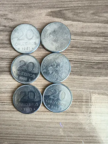 Moedas 20 cruzeiros 1981 a 1984
