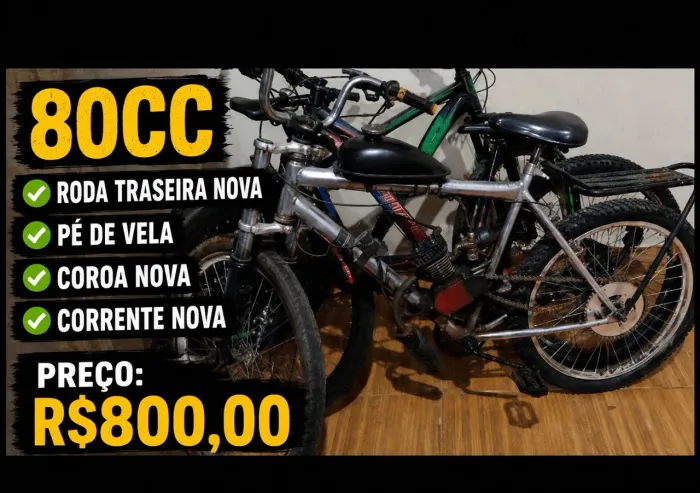 Bicicleta Motorizada 80cc