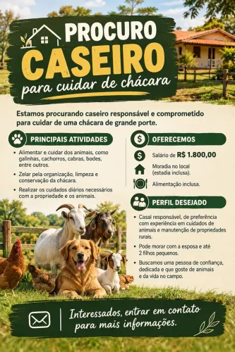 Procuro caseiro
