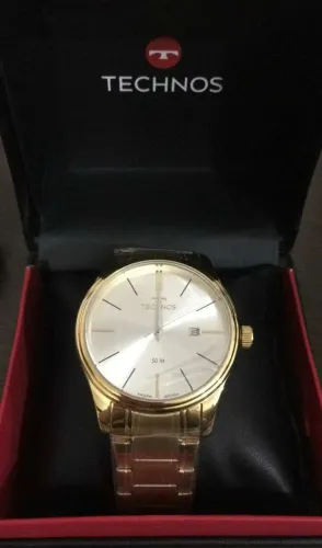 RELOGIO MASC TECHNOS ANALOG METAL