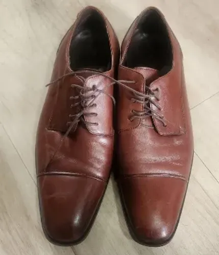 Sapato Social Masculino Frank Couro Legítimo Marrom Tam. 41