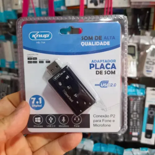 Placa de Som USB externa