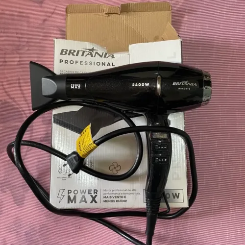 secador de cabelo britania power max professional 2400w