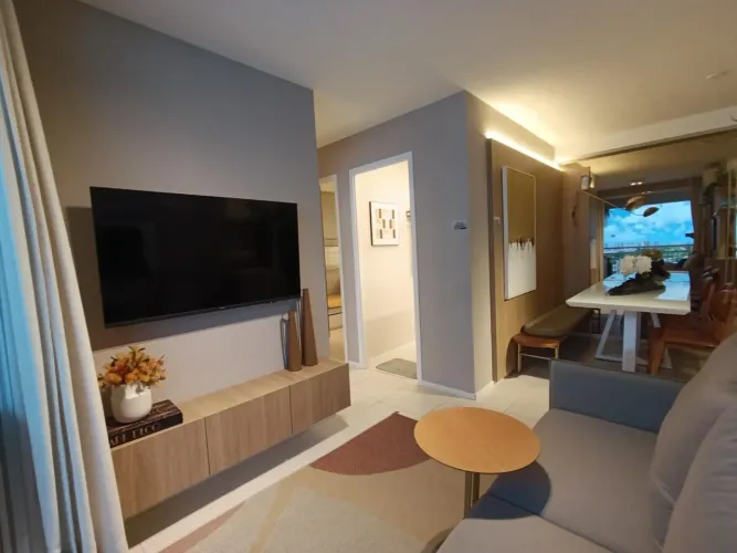 Apartamento para Venda em Fortaleza, Parreão, 2 dormitórios, 1 suíte, 2 banheiros, 1 vaga