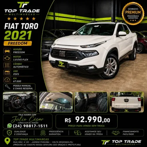 Fiat Toro Freedom 1.8 16V Flex Aut. 2021
