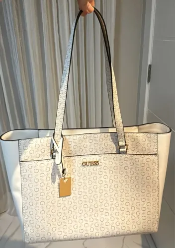Bolsa branca original e NOVA da GUESS