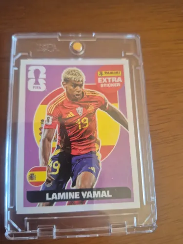 Figurinha Extra Sticker Legend Lamine Yamal Roxa