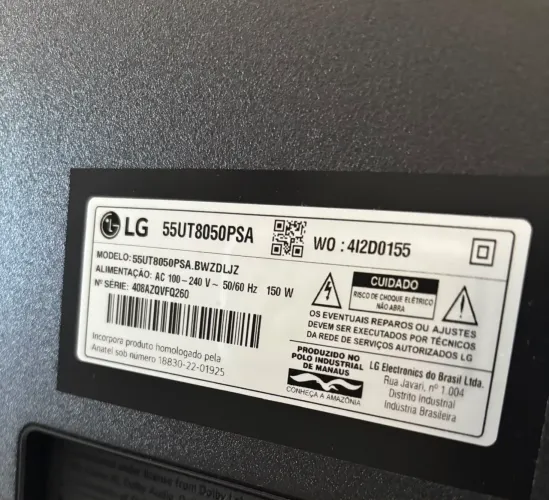 TV LG 55? 4K UHD Smart TV - Modelo 55UT8050PSA
