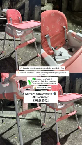 Cadeira de Alimentação para Bebê Maxi Baby Zest