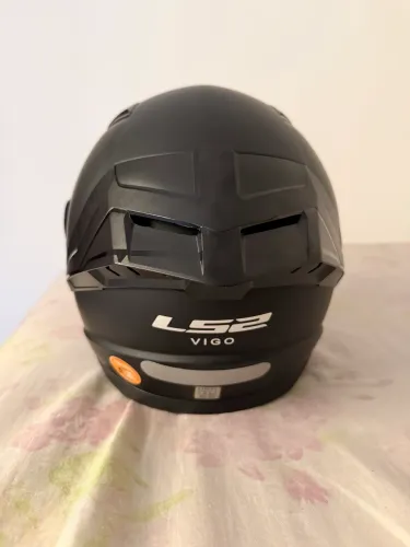 Capacete LS2 Vigo preto fosco tamanho 56