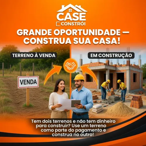 Construa sua casa usando seu carro ou terreno como entrada