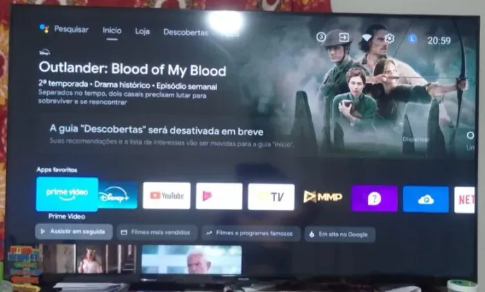 Smart TV [55] Polegadas 4K Android TV - Wi-Fi, Netflix, Prime, YouTube (Semi Nova)