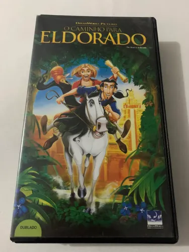 Fita Vhs O Caminho para El Dorado Dream Works Pictures impecável