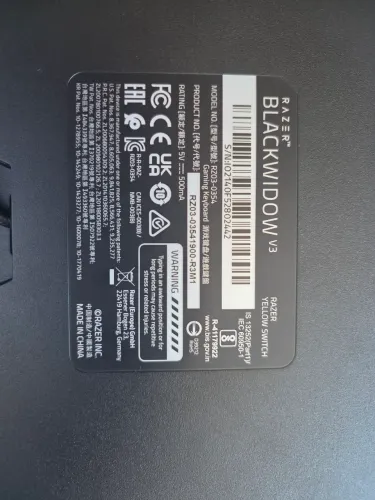Teclado Razer Blackwidow V3