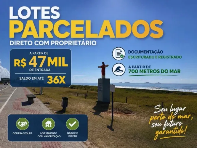 Lotes na Praia do Ervino SFS/SC